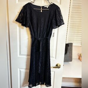 Sandra Darren Navy Lace Maxi Dress (Brand New with Tags)